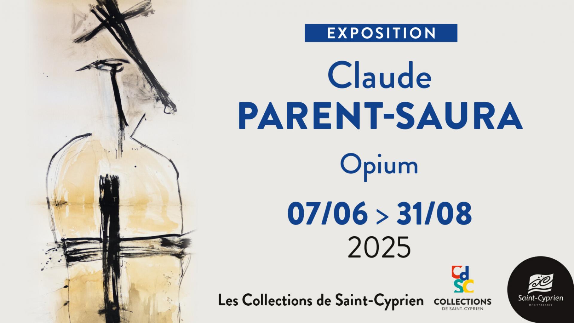 VERNISSAGE DE L'EXPOSITION CLAUDE PARENT-SAURA OPIUM